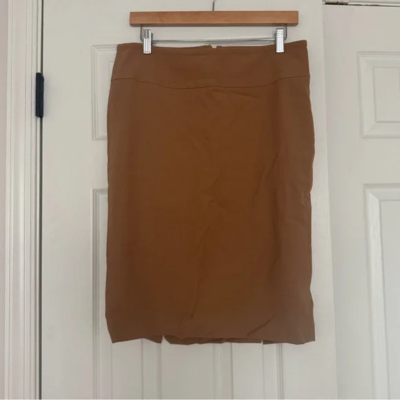 EUC Dolce & Gabbana Tan Camel Wool Knee-length Skirt Sz 44 - Picture 3 of 6